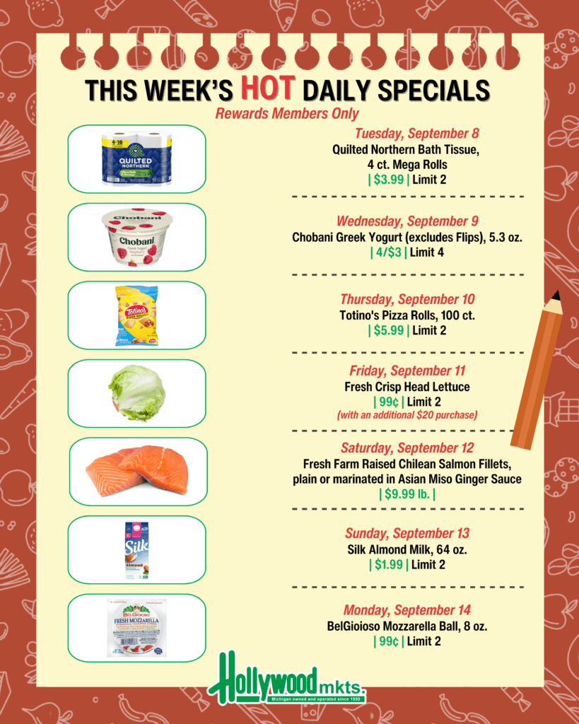 Daily Specials 9.8-9.14
